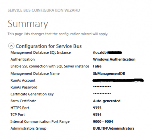 ServiceBus-configuration